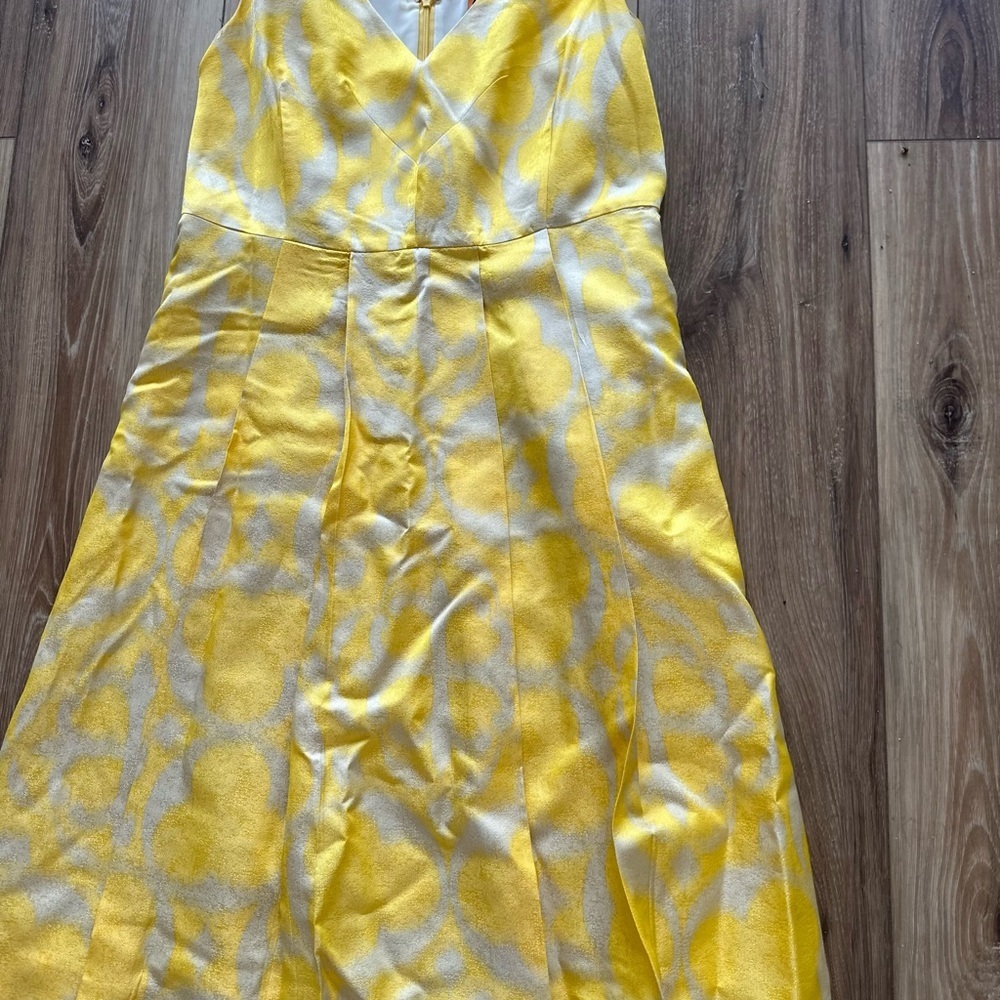 Tory Burch womens edyn silk blend midi dress size 10 - Picture 3 of 7